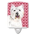 thumbnail image 1 of Westie Hearts Valentine's Day Portrait Ceramic Night Light, 1 of 2