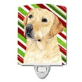thumbnail image 1 of Caroline's Treasures SC9336CNL Labrador Candy Cane Holiday Christmas Ceramic Night Light, 6x4x3", multicolor, 1 of 2