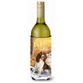 thumbnail image 1 of Caroline's Treasures SDSQ0388LITERK Springer Spaniel by Don Squires Wine Bottle Hugger, Wine Bottle, multicolor, 1 of 1