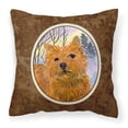 thumbnail image 1 of Caroline's Treasures SS1012PW1414 Norwich Terrier Fabric Decorative Pillow, 14Hx14W, multicolor, 1 of 2