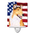 thumbnail image 1 of Caroline's Treasures SS4226CNL Flag with Collie Smooth Ceramic Night Light, 6x4x3", multicolor, 1 of 2
