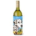 thumbnail image 1 of Caroline's Treasures SS4238LITERK Dalmatian in Summer Flowers Wine Bottle Hugger, Wine Bottle, multicolor, 1 of 1