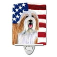 thumbnail image 1 of Caroline's Treasures SS4245CNL Flag with Bearded Collie Ceramic Night Light, 6x4x3", multicolor, 1 of 2