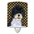 thumbnail image 1 of Caroline's Treasures SS4284CNL Portuguese Water Dog Candy Corn Halloween Portrait Ceramic Night Light, 6x4x3",, 1 of 2