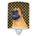 thumbnail image 1 of Caroline's Treasures SS4313CNL Mastiff Candy Corn Halloween Portrait Ceramic Night Light, 6x4x3", multicolor, 1 of 2