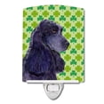 thumbnail image 1 of Caroline's Treasures SS4402CNL Cocker Spaniel St. Patrick's Day Shamrock Portrait Ceramic Night Light, 6x4x3",, 1 of 2