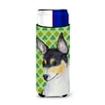 thumbnail image 1 of Caroline's Treasures SS4449MUK Chihuahua   Shamrock Portrait Hugger for Slim Cans, 1 of 6