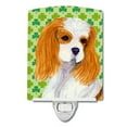 thumbnail image 1 of Caroline's Treasures SS4458CNL Cavalier Spaniel St. Patrick's Day Shamrock Portrait Ceramic Night Light, 6x4x3",, 1 of 2