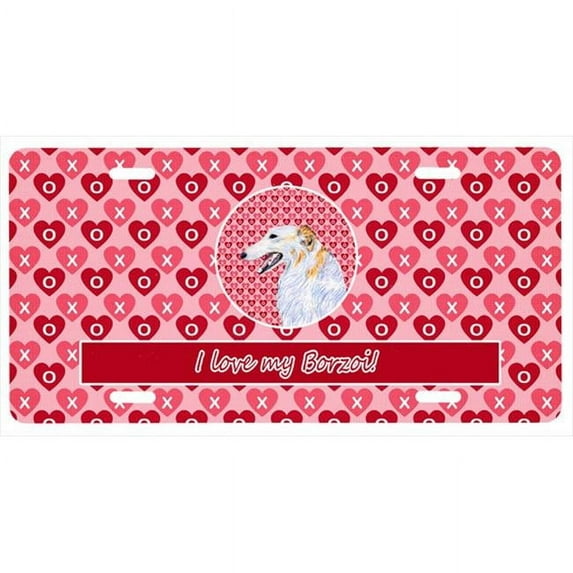 Caroline's Treasures SS4475LP Borzoi License Plate, Plate, multicolor