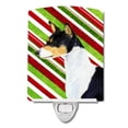thumbnail image 1 of Caroline's Treasures SS4583CNL Basenji Candy Cane Holiday Christmas Ceramic Night Light, 6x4x3", multicolor, 1 of 2
