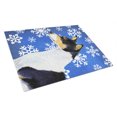 thumbnail image 1 of Caroline's Treasures SS4652LCB Basenji Winter Snowflakes Holiday Glass Cutting Board Large, 12H x 16W, multicolor, 1 of 2