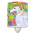 thumbnail image 1 of Caroline's Treasures SS4820CNL Borzoi Easter Eggtravaganza Ceramic Night Light, 6x4x3", multicolor, 1 of 2