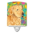 thumbnail image 1 of Caroline's Treasures SS4821CNL Golden Retriever Easter Eggtravaganza Ceramic Night Light, 6x4x3", multicolor, 1 of 2