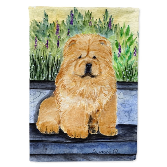 Chow Chow Flag Canvas House Size