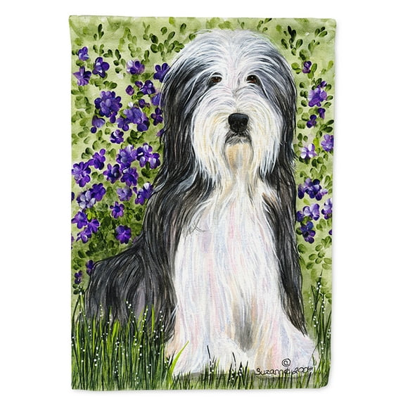 Caroline's Treasures SS8022-FLAG-PARENT Bearded Collie Flag, , multicolor