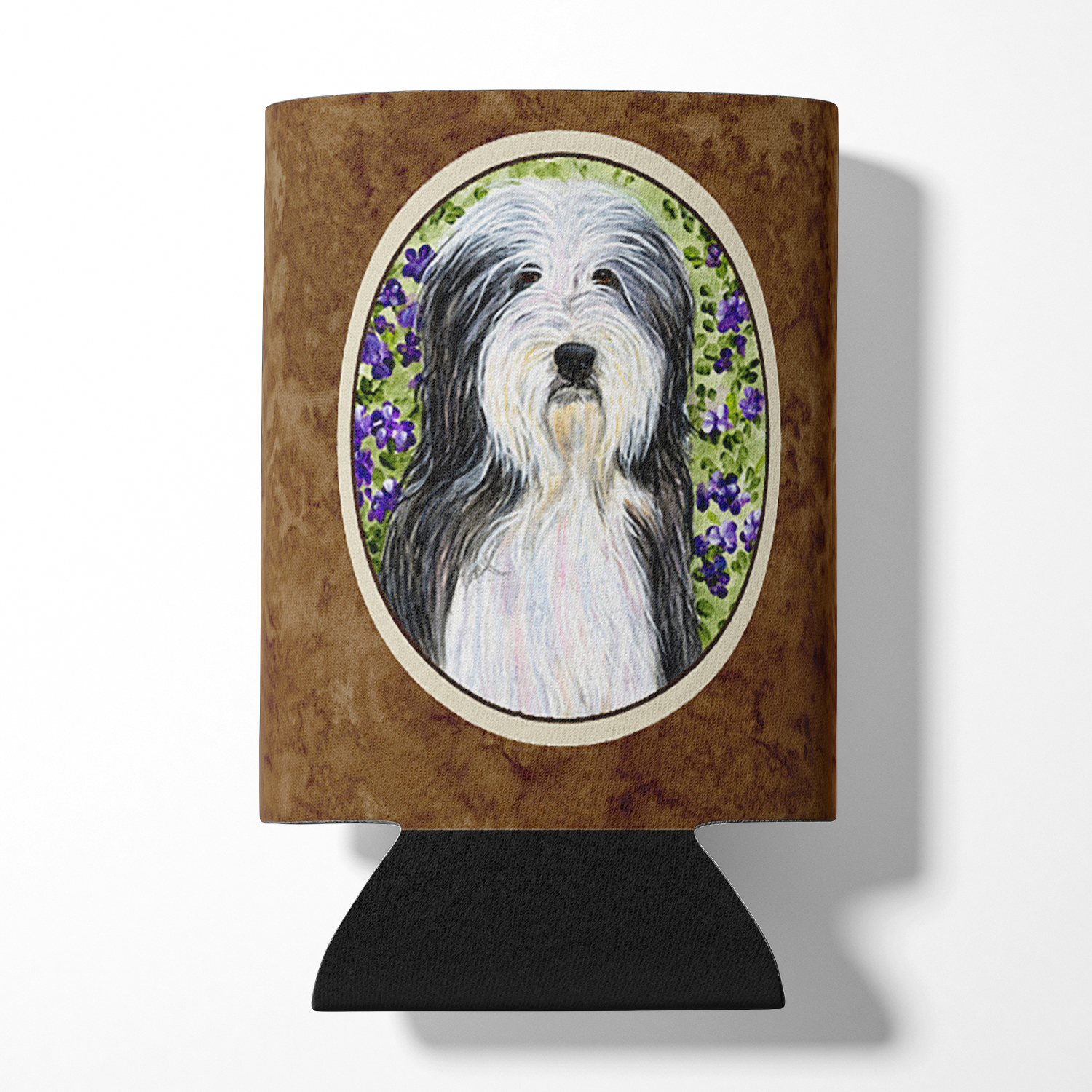 Caroline's Treasures SS8022CC Bearded Collie Can or Bottle Hugger, Can Hugger, multicolor