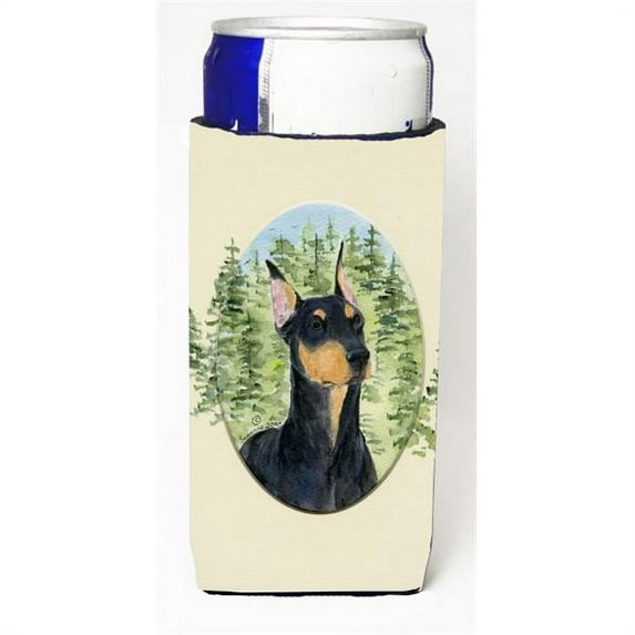 Caroline's Treasures SS8067MUK Doberman Ultra Hugger for slim cans, Slim Can, multicolor