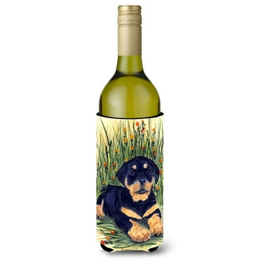 Caroline's Treasures SS8107LITERK Rottweiler Wine Bottle Hugger, Wine Bottle, multicolor