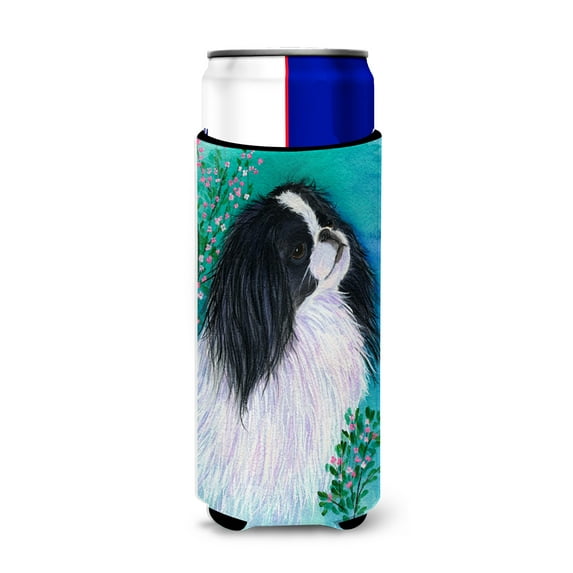 Caroline's Treasures SS8134MUK Japanese Chin Ultra Hugger for slim cans, Slim Can, multicolor