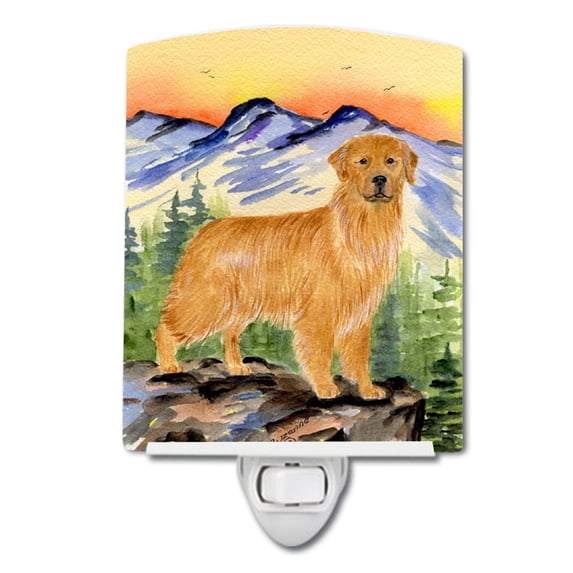 Caroline's Treasures SS8163CNL Golden Retriever Ceramic Night Light, 6x4x3", multicolor