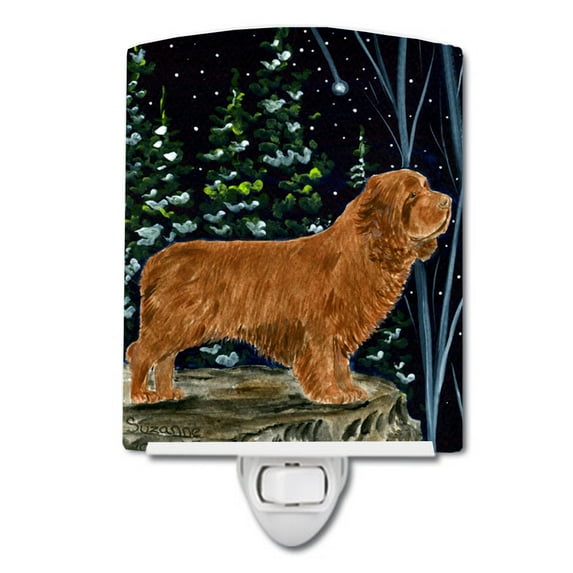Caroline's Treasures SS8174CNL Sussex Spaniel Ceramic Night Light, 6x4x3", multicolor