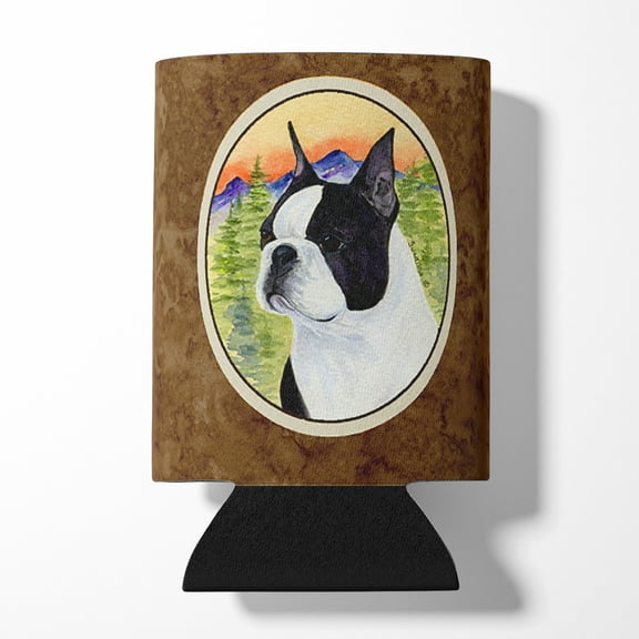 Caroline's Treasures SS8187CC Boston Terrier Can or Bottle Hugger, Can Hugger, multicolor