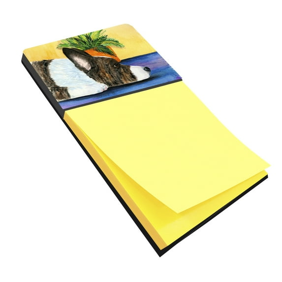 Caroline's Treasures SS8190SN Corgi Sticky Note Holder, Large, multicolor