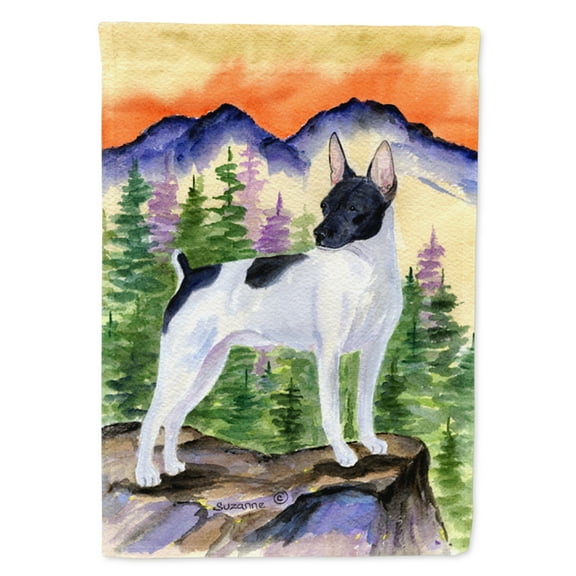 Caroline's Treasures SS8224-FLAG-PARENT Rat Terrier Flag, , multicolor