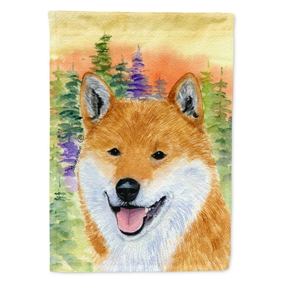 Shiba Inu Garden Flag