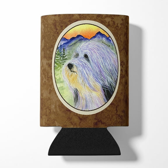 Caroline's Treasures SS8244CC Bearded Collie Can or Bottle Hugger, Can Hugger, multicolor