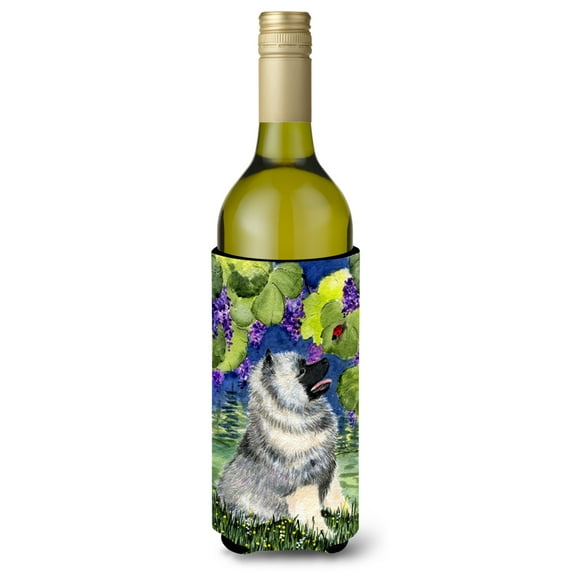 Caroline's Treasures SS8249LITERK Keeshond Wine Bottle Hugger, Wine Bottle, multicolor