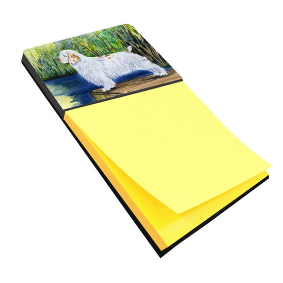 Caroline's Treasures SS8261SN Clumber Spaniel Sticky Note Holder, Large, multicolor