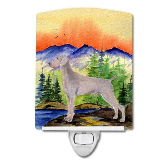 Caroline's Treasures SS8267CNL Weimaraner Ceramic Night Light, 6x4x3", multicolor