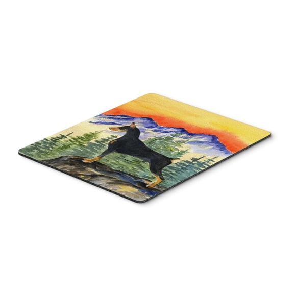 Caroline's Treasures SS8284MP Doberman Mouse Pad, Hot Pad or Trivet, Large, multicolor