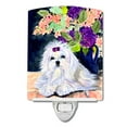 thumbnail image 1 of Caroline's Treasures SS8287CNL Maltese Ceramic Night Light, 6x4x3", multicolor, 1 of 2