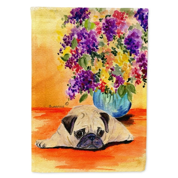 Pug Flag Canvas House Size