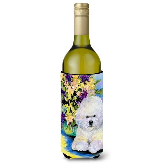 Caroline's Treasures SS8295LITERK Bichon Frise Wine Bottle Hugger, Wine Bottle, multicolor