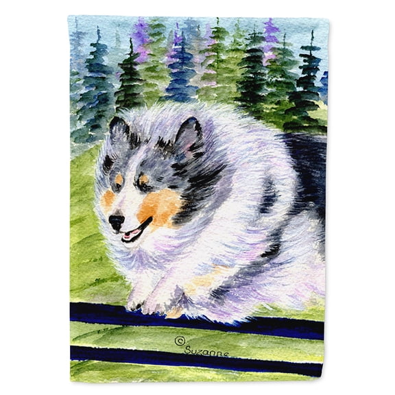 Caroline's Treasures SS8305-FLAG-PARENT Sheltie Flag, , multicolor