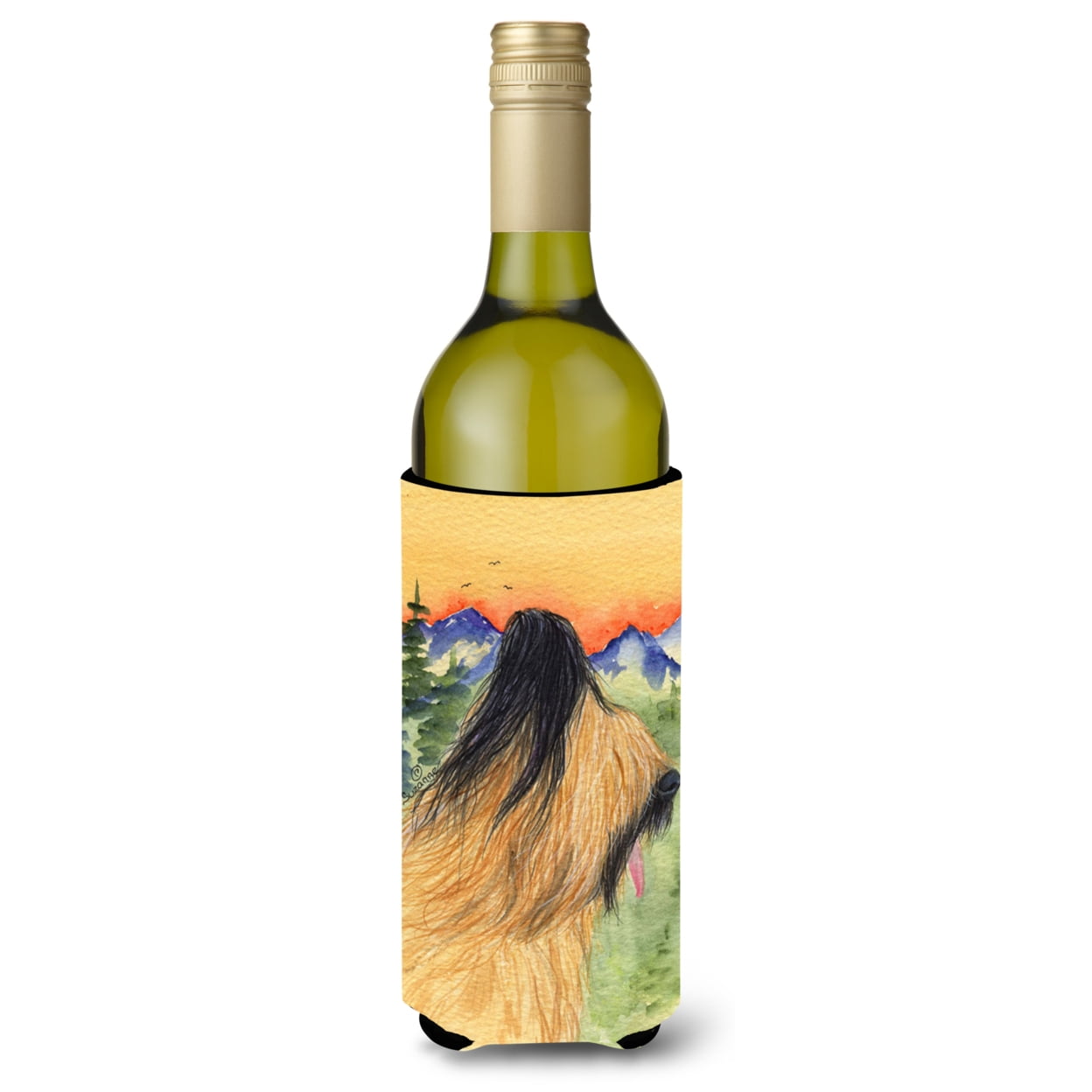 Caroline's Treasures SS8318LITERK Briard Wine Bottle Hugger, Wine Bottle, multicolor