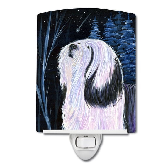 Caroline's Treasures SS8348CNL Tibetan Terrier Ceramic Night Light, 6x4x3", multicolor