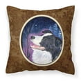 thumbnail image 1 of Caroline's Treasures SS8369PW1414 Starry Night Border Collie Fabric Decorative Pillow, 14Hx14W, multicolor, 1 of 4
