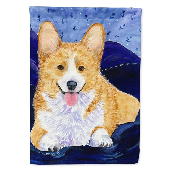 Caroline's Treasures SS8414-FLAG-PARENT Corgi Flag, , multicolor