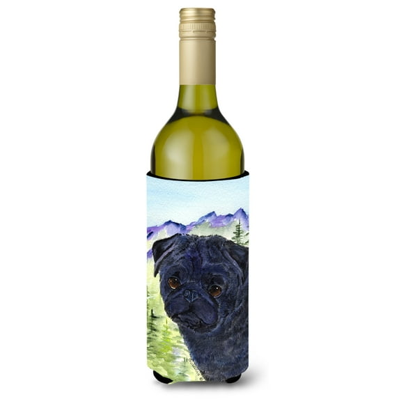 Caroline's Treasures SS8420LITERK Pug Wine Bottle Hugger, Wine Bottle, multicolor