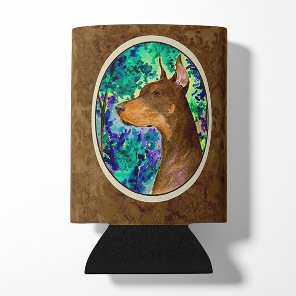 Caroline's Treasures SS8457CC Doberman Can or Bottle Hugger, Can Hugger, multicolor