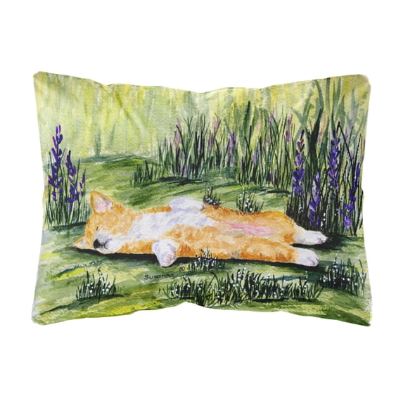 Corgi Decorative Canvas Fabric Pillow