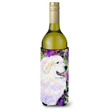 Caroline's Treasures SS8474LITERK Great Pyrenees Wine Bottle Hugger, Wine Bottle, multicolor