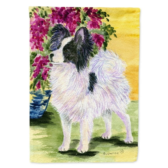 Caroline's Treasures SS8477-FLAG-PARENT Papillon Flag, , multicolor