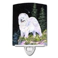 thumbnail image 1 of Caroline's Treasures SS8498CNL Starry Night Samoyed Ceramic Night Light, 6x4x3", multicolor, 1 of 2