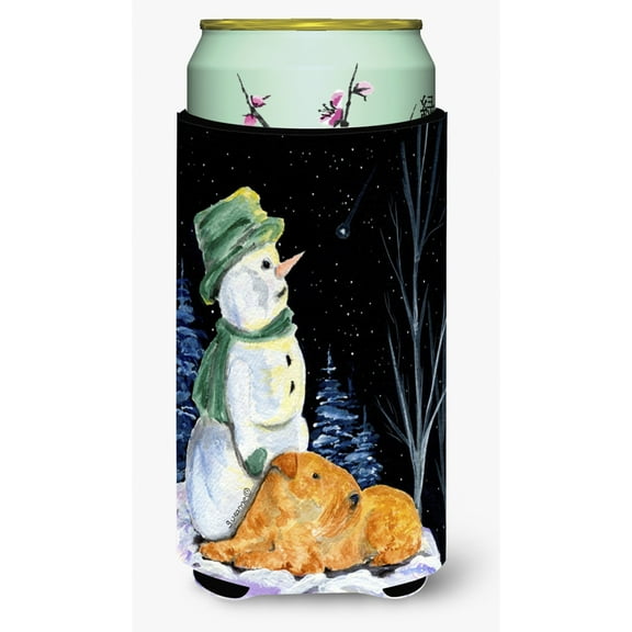 Caroline's Treasures SS8555TBC Snowman with Lakeland Terrier Tall Boy Hugger, Tall Boy, multicolor