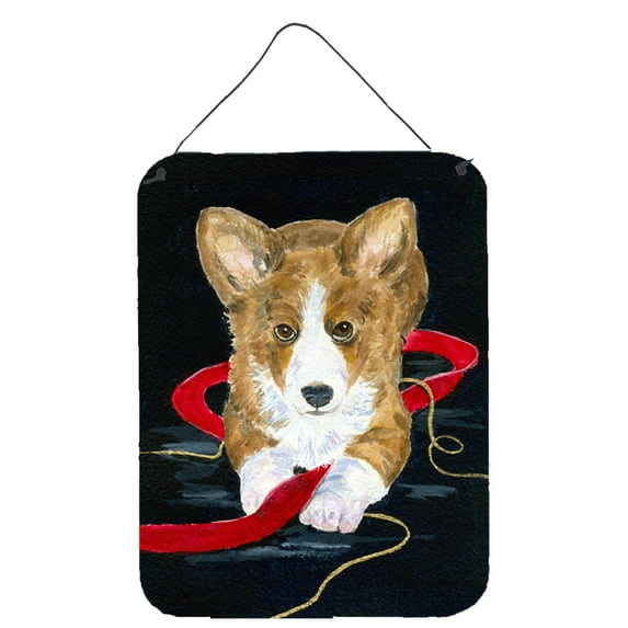Corgi Aluminium Metal Wall or Door Hanging Prints